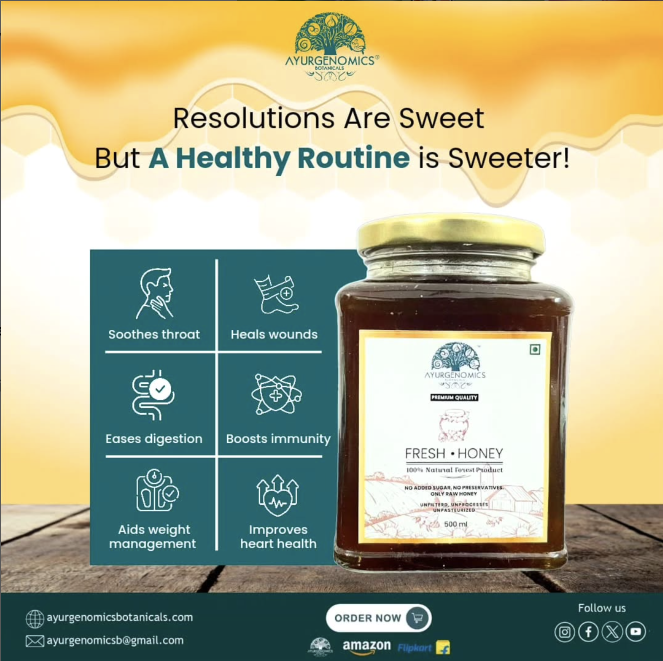 Raw Honey  (200 gm) Image